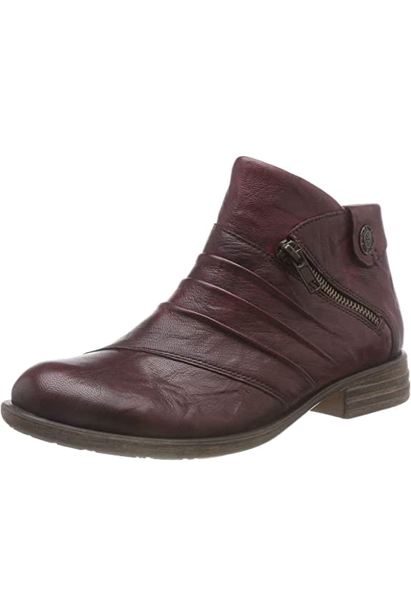 Women's Remonte D4971-35 Side-Zip Ankle Boots, Red, Size EU 36