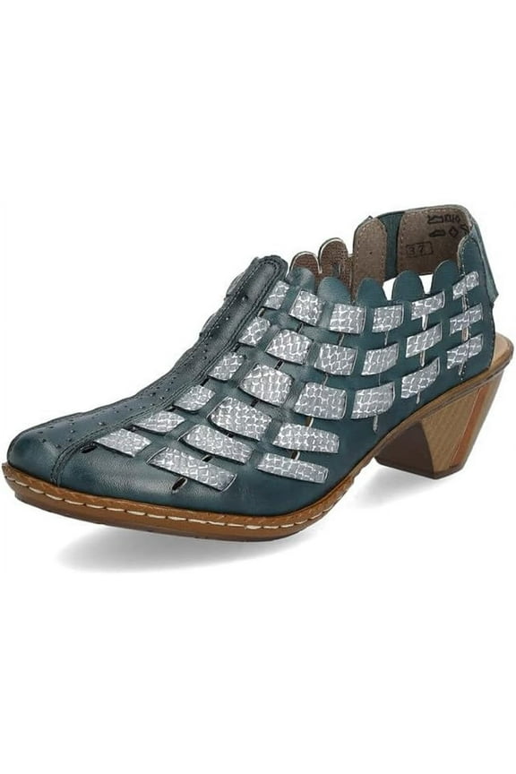 Women's Sina 78 Lightweight Low-Heeled Sling-back Shoe (Green, 7-7.5)