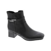 Rieker Womens Susi 73 Leather Square Toe Ankle Boots