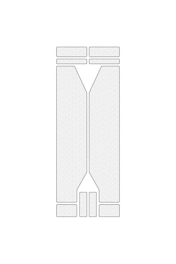 FORK GUARD Frame Protector, Clear 10pc Kit for Forks, UV Resistant, Any Bike