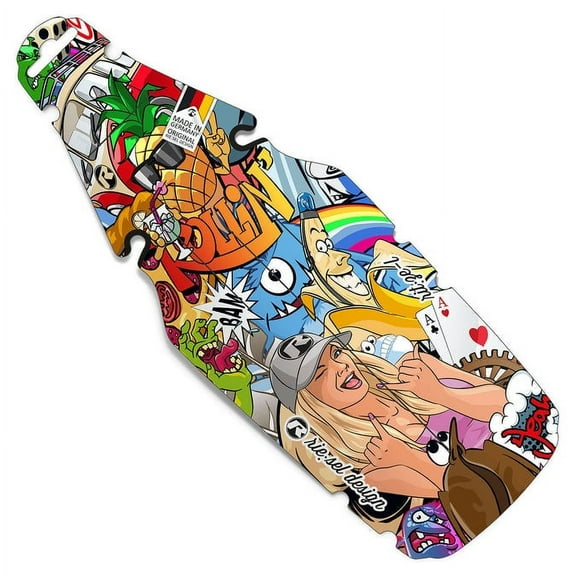 Riesel Design rit:ze L Rear Mudguard, Wide MTB Fender, 345mm Lightweight Tool-Free Install