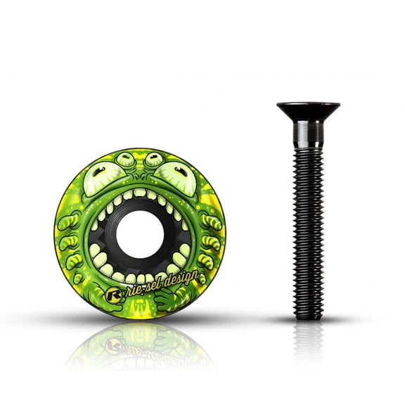 Riesel Design Stem Cap - 1 1/8" Carbon Fiber Stem Top Cap - Lightweight, UV-Resistant
