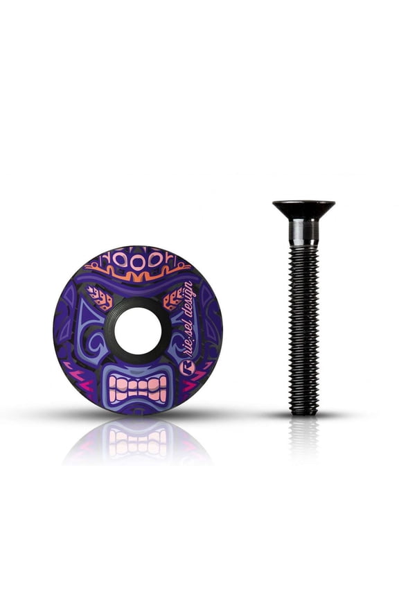 Stem Cap - 1 1/8" Carbon Fiber Stem Top Cap - Lightweight, UV-Resistant