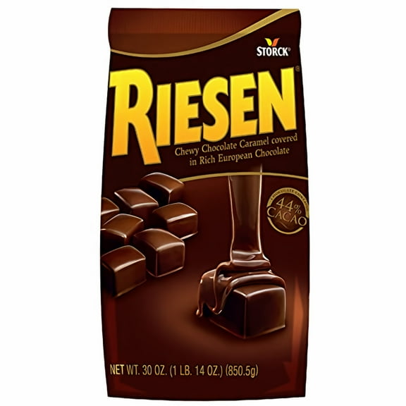 Riesen Caramel Confection Covered in Rich European Chocolate 30 oz. (Pack of 5)