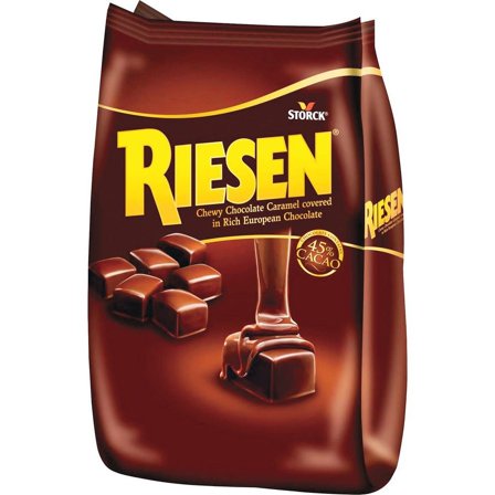 Riesen Storck Chewy Chocolate Caramels - Cacao, Caramel - Individually Wrapped - 1.87 lb - 1 / Bag | Bundle of 5 Bags