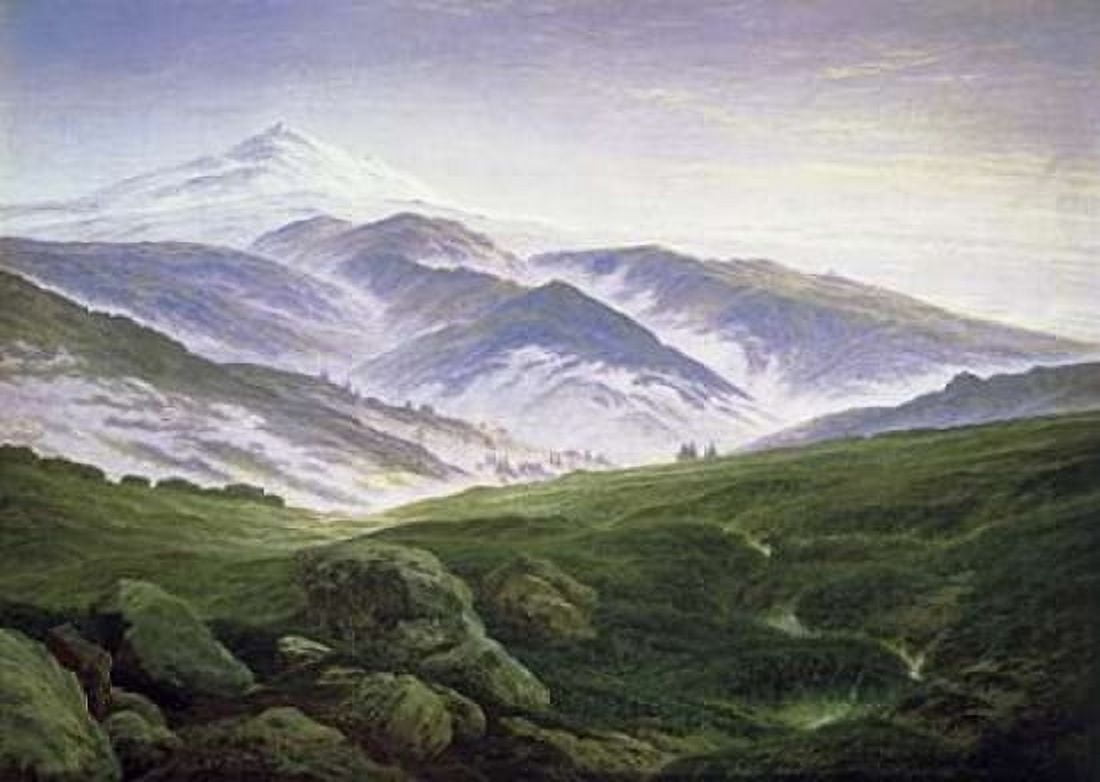 Riesengebirge Canvas Art - Caspar David Friedrich (20 x 28)