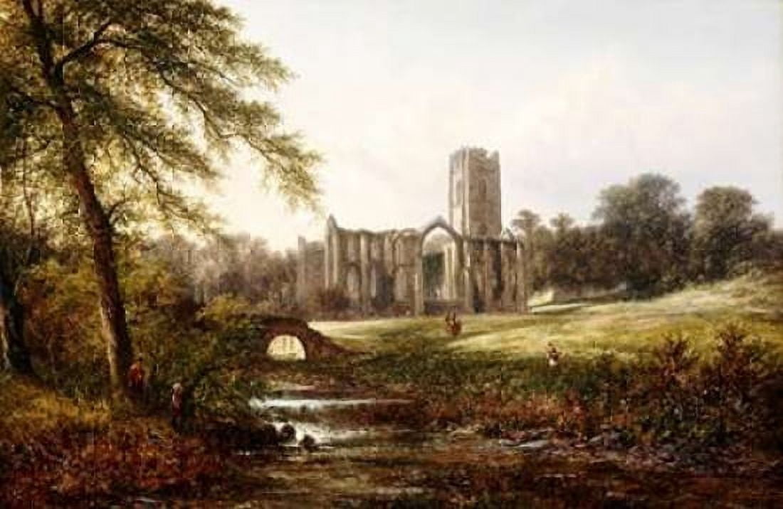 Rievaulx Abbey Canvas Art - Walter Williams (24 x 36)