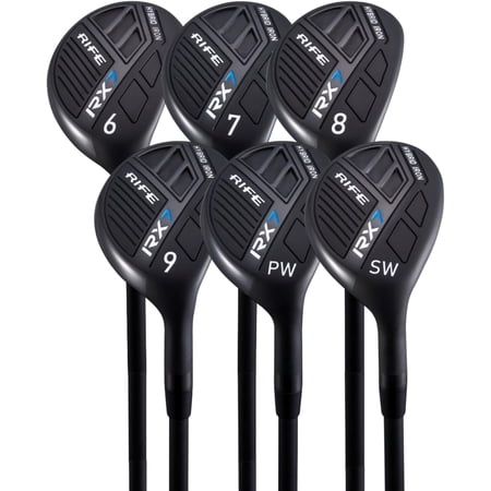 Rife Golf RX7 Regular Men's Standard Graphite Hybrid Iron Set #6-SW