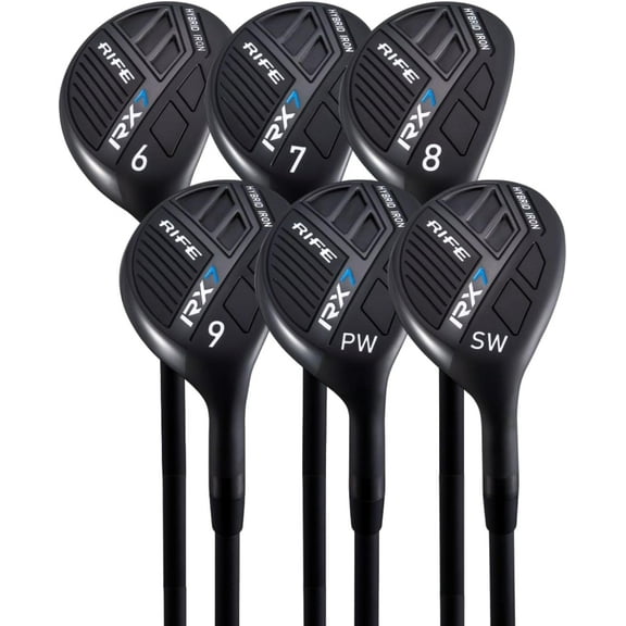 Rife Golf RX7 Regular Men's Standard Graphite Hybrid Iron Set #6-SW