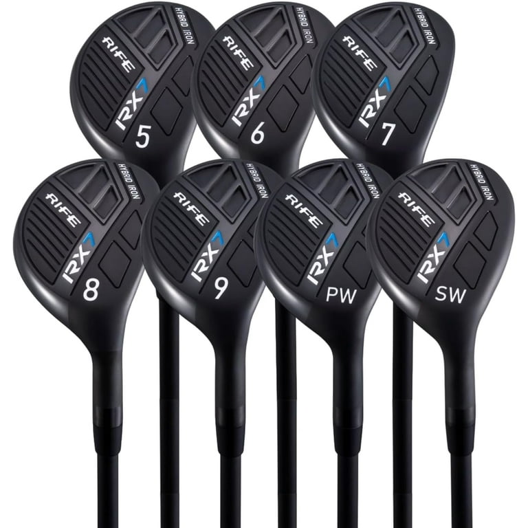 Rife Golf RX7 Senior Men's Standard Graphite Hybrid Iron Set #5-SW