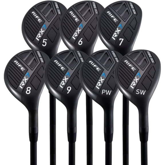 Rife Golf RX7 Senior Men's Standard Graphite Hybrid Iron Set #5-SW