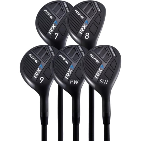 Rife Golf RX7 Senior Men's Standard Graphite Hybrid Iron Set #7-SW