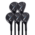 thumbnail image 1 of Rife Golf RX7 Tall Men's Right Handed XXL Length Plus 2 Inches Over Standard Regular Flex Graphite All True Utility Hybrid Irons Set 7 8 9 PW SW Ultra Forgiving Golf Clubs, 1 of 6