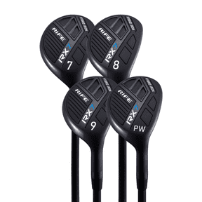 Rife Golf RX7 Tall Men's Right Handed XXL Length Plus 2 Inches Over Standard Regular Flex Graphite All True Utility Hybrid Irons Set 7 8 9 PW Ultra Forgiving Golf Clubs