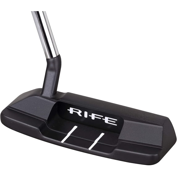 Rife Golf Roll Groove Technology Series (32 Inches) Right Handed RG2 Widened Heel Blade Putter Precision Milled Face Edge Cavity and Bumpers Ensures an Ideal Weight Distribution and Balance