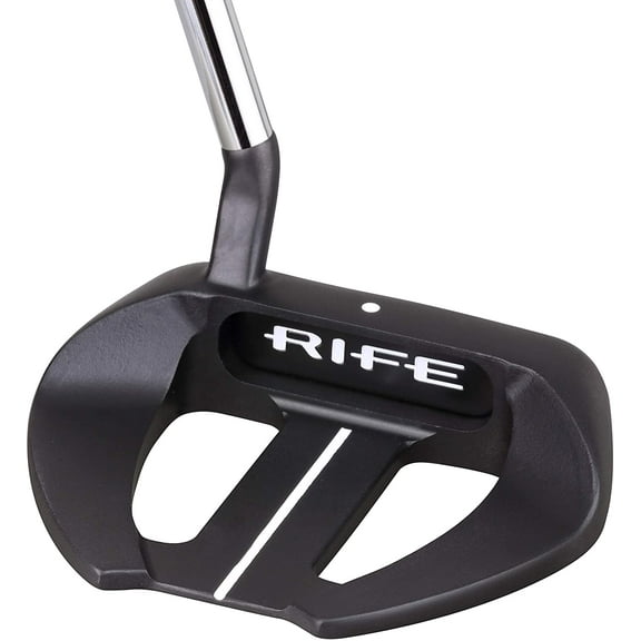 Rife Golf Roll Groove Technology Series (37 Inches) Right Handed RG5 Full Mallet Dual Winged Putter Precision Milled Face Edge and Cavity