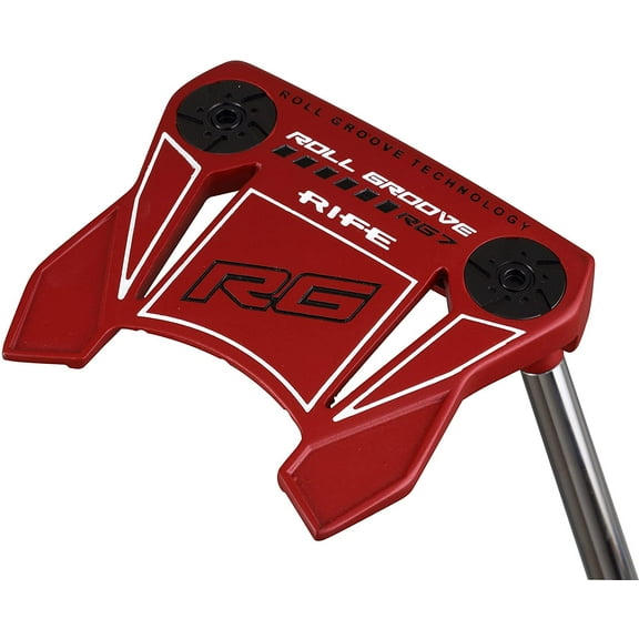 Rife Golf Roll Groove Technology Series Right Handed Red RG7 Full Exotic Mallet Putter Precision Milled Face Edge and Cavity Ensures an Ideal Weight Balance Perfect for Lining Up Your Putts (34")