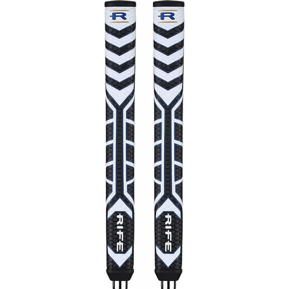 Rife Midsize Golf Putter Large Dual Grip Flat Front RG Pistol Tour Design 2 PACK