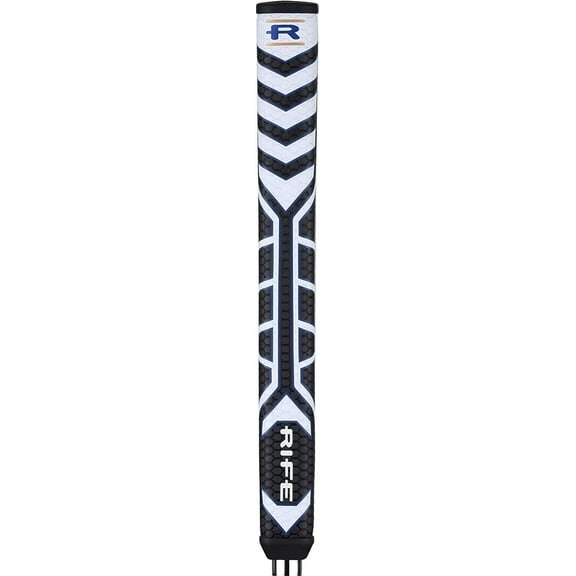 Rife Midsize Golf Putter Soft Large Dual Grip Flat Front RG Pistol Tour Design
