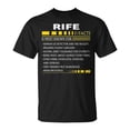 thumbnail image 1 of Rife Name Rife Facts TShirt, 1 of 6