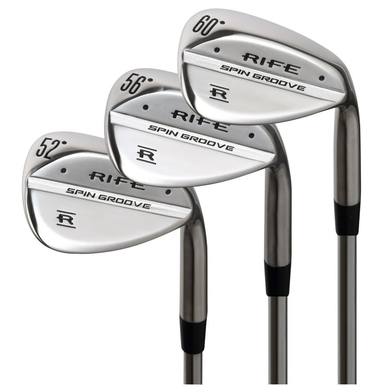 Rife Spin Groove Men's Standard Right Handed Golf Wedge Set 52-56