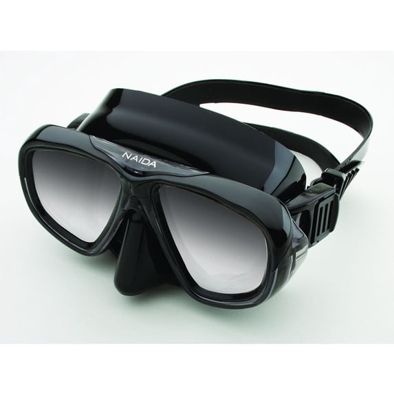 Riffe Naida Mask - Black W/ Mirror Lens