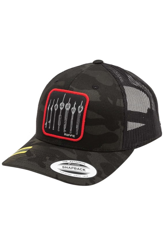 The Lineup Classic Retro Trucker Hat - Multicam Black