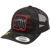 Riffe The Lineup Classic Retro Trucker Hat - Multicam Black
