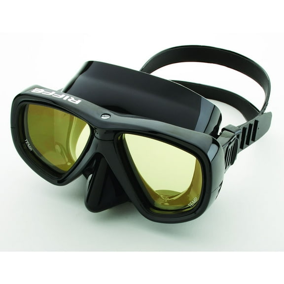 Riffe Viso Mask - Black W/ Amber Lens