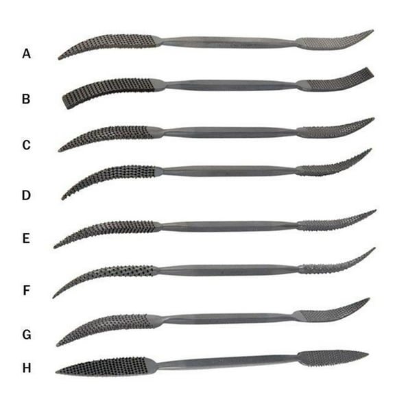 Riffler Rasps, Set of 8
