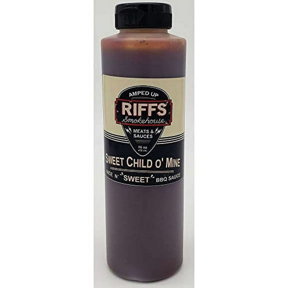 Riffs Smokehouse Sweet Child O Mine Blue BBQ Sauce, 16 Ounce -- 9 per case