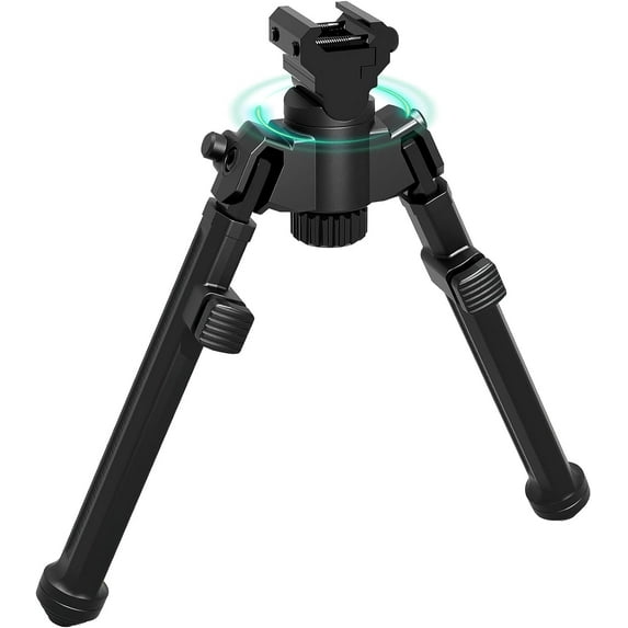 Rifle Bipods Hunting and Shooting with 360° Swivel and 10 Adjustable Heights Gun Bipod for Rifles