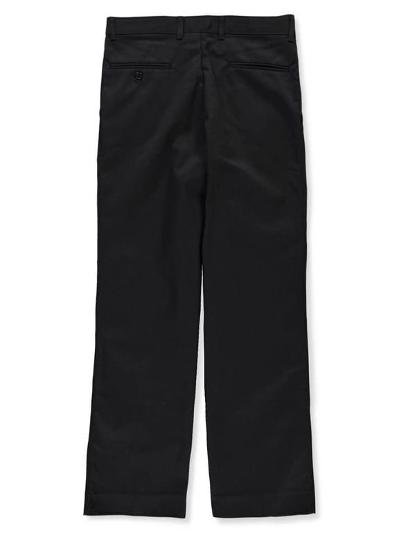 Boys No-Wrinkle Pleated Pants (Prep Sizes 28" 32") Color: black Size: 30w x 31l