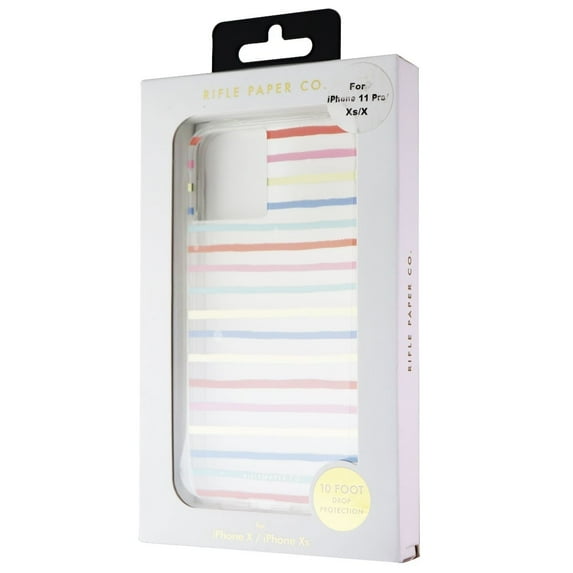 Rifle Paper CO. Case for iPhone 11 Pro - Happy Stripes w/Gold Foil Accents
