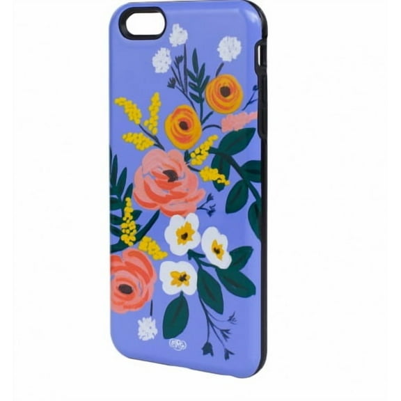 Rifle Paper Co Violet Floral Compatible With iPhone 6 Plus Rubber Inlay Hard Cellphone Case Cover