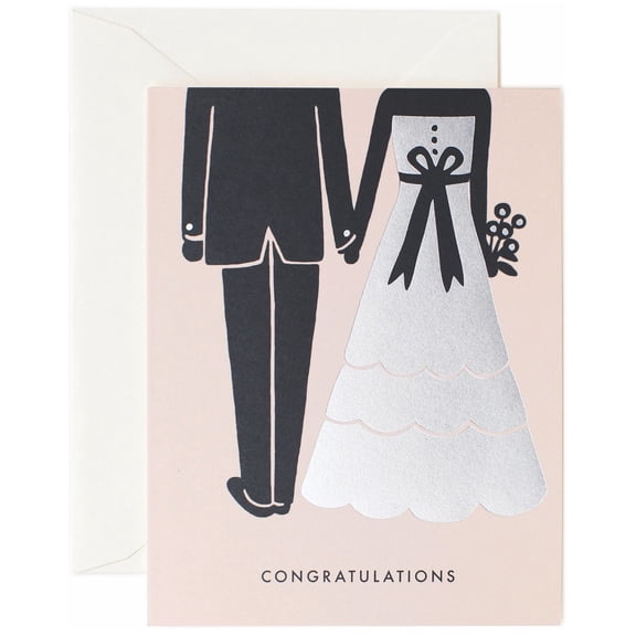 Rifle Paper Co. Wedding Congratulations Card, 5.75 x 4.63, Multi