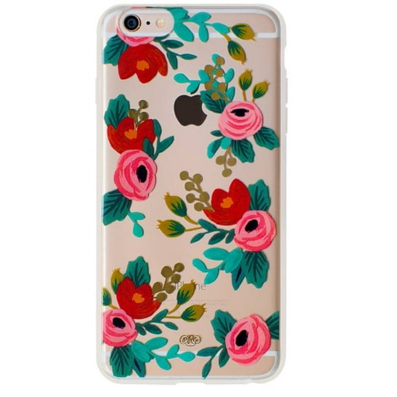 Rifle Paper Co iPhone 6 Plus Phone Case Cover Clear Rosa