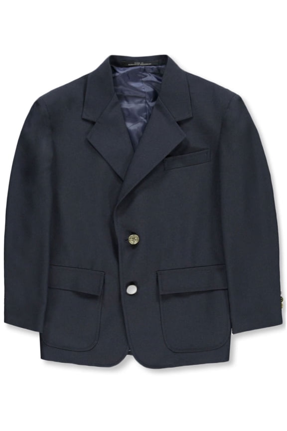 Single-Breasted School Blazer (Adult Sizes) Color: navy Size: 36m