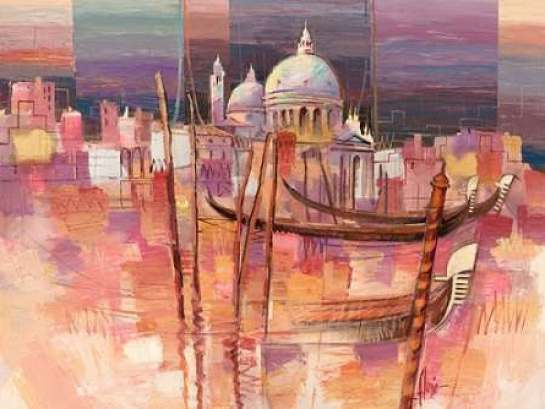 Riflessi a Venezia Canvas Art - Luigi Florio (22 x 28)