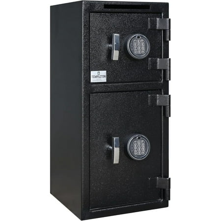 Templeton Safes T859 Large Double Door Depository Drop Safe with Electronic Multi-user Keypad and Key Backups