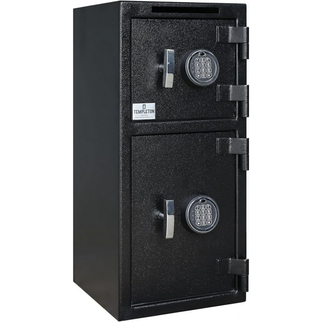 Templeton Safes T859 Large Double Door Depository Drop Safe with Electronic Multi-user Keypad and Key Backups