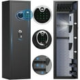 thumbnail image 1 of Riflewell 54'' Gun Safe, Digital Keypad Long Gun Safe for Home Shotguns and Pistols, Quick Access 5 Gun Cabinet with Mute Function, Gun Safe with LED Light for Shotguns Pistols, 1 of 6