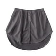 thumbnail image 1 of Ediodpoh Women's Shirt Extenders Button-Down Undershirt Skirt for Women Layering Shirt Skirt Dark Gray XXXL, 1 of 4