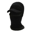 thumbnail image 1 of Riforla Autumn and Winter Outdoor Warmth Covering Face Riding Neck Integrated Pullover Hat Knitted Hat Bomber Hats Black_001, 1 of 2