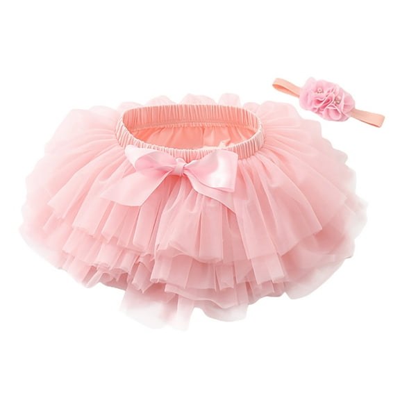Ediodpoh Tutu Skirts for Women Baby Girls Soft Tutu Skirt Set with Hairband for Party Carnival Toddler Girl Women's Skirts Pink S