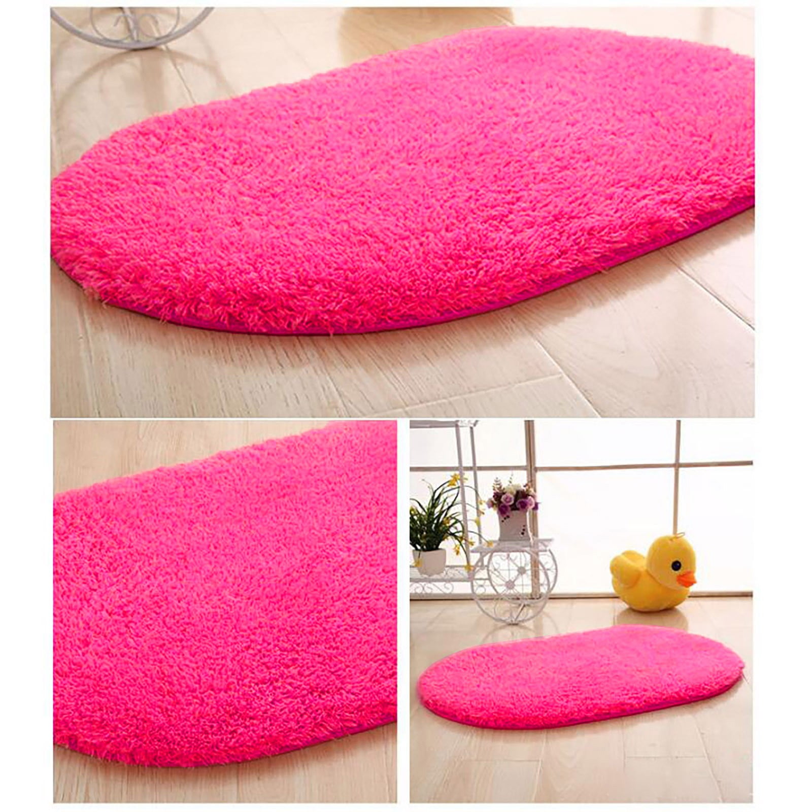 Riforla Bathroom Rug Mat Extra Soft and Absorbent Microfiber Bath Rugs