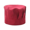 thumbnail image 1 of Riforla Chef Hat Adult Adjustable Baker Kitchen Cooking Chef Cap red One Size, 1 of 4