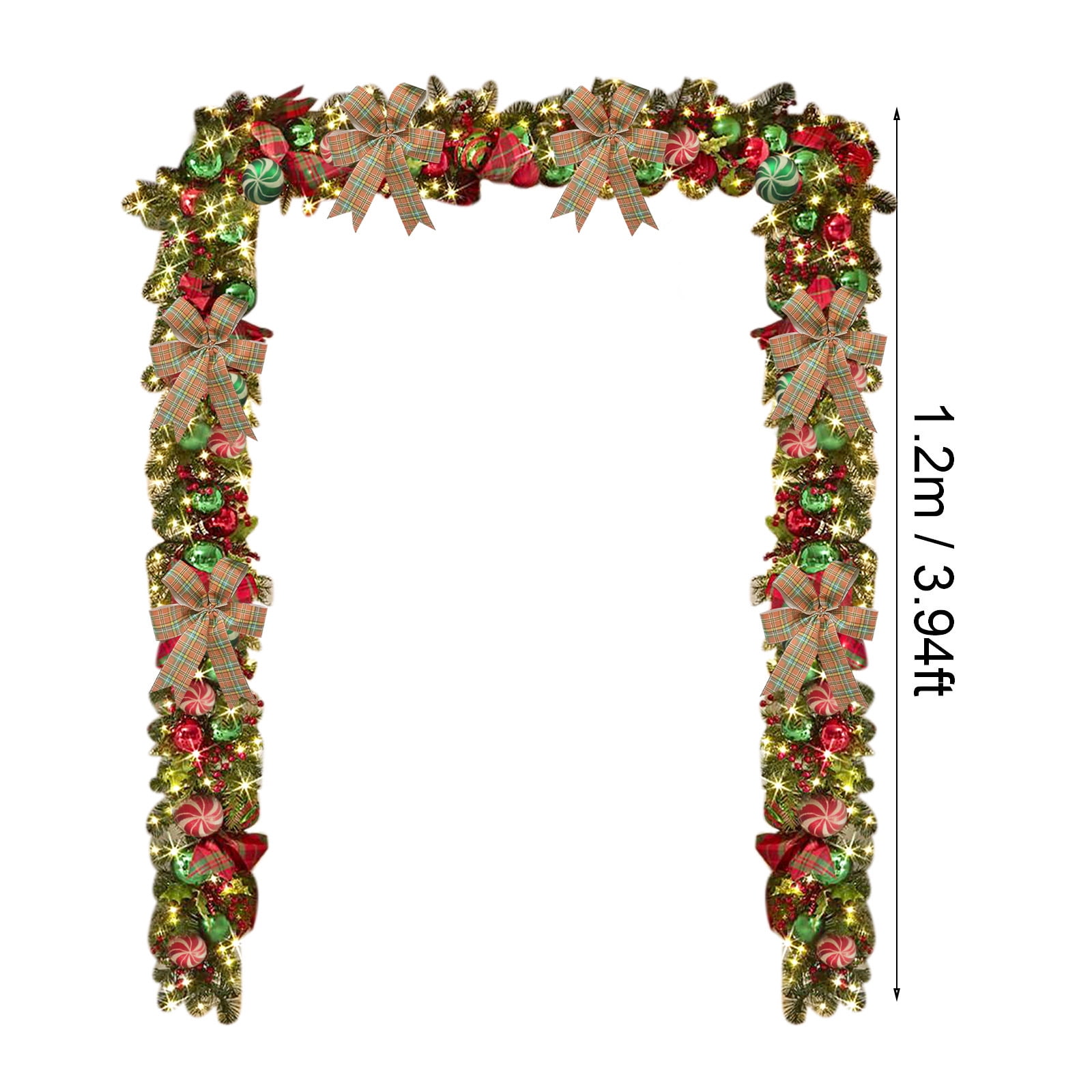 Riforla Christmas Decorations Dead Branches Vine Ring Pendant Christmas