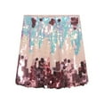 thumbnail image 1 of Riforla Colorful Sequin Sparkly Skirt Sexy Hottie Skirts for Women Pink One Size, 1 of 3