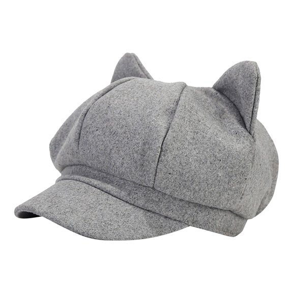 Riforla Cute Cat Ears Hat Classic Beret for For Women Solid Color Cap Painter Hat Vintage Cap Berets Hat for Women GY2